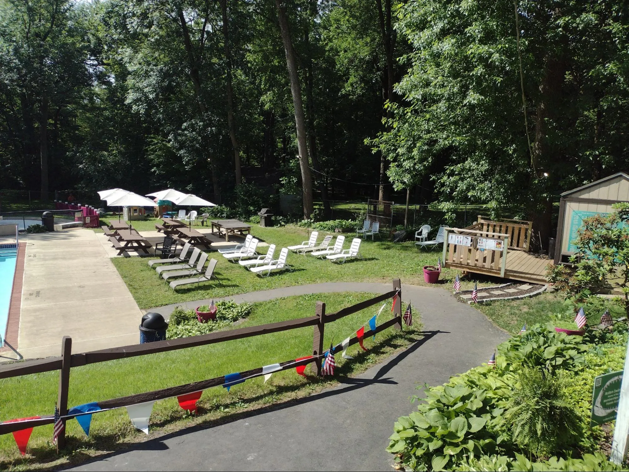 Picture of the visiting team seating area